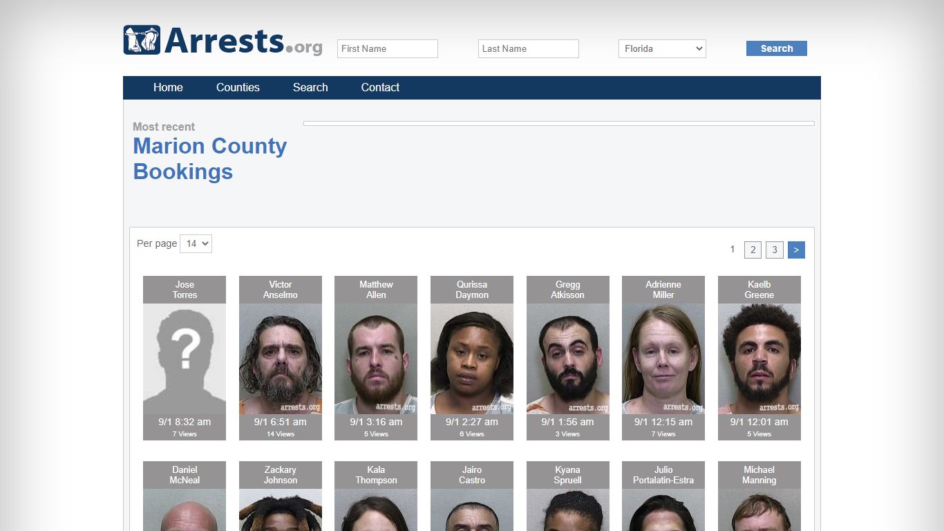 Marion County Arrests and Inmate Search